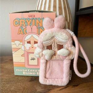 POP MART Crying Again Cry Baby Plush Card Holder